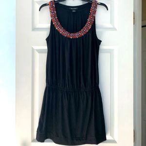 Beaded neckline dress